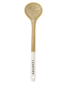 Zusss lepeltje keramiek leukerd wit/zand
