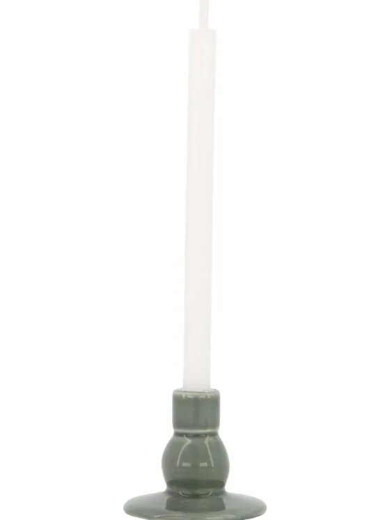 kandelaar keramiek bolling donkergroen