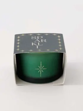 Zusss geurkaars in wikkel sparkle donkergroen