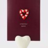 Zusss kaartenstandaard keramiek hartje - Offwhite