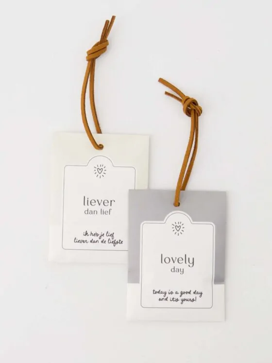 Zusss set van 2 geurzakjes liever dan lief lovely day off white/grijsblauw Zusss set van 2 geurzakjes liever dan lief lovely day off white/grijsblauw