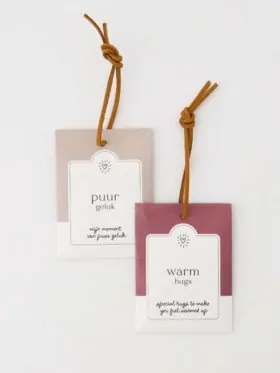 Zusss set van 2 geurzakjes puur geluk warm hugs zand/donkerrood