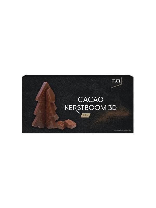 Chocolade kerstboom 3D – Melkchocolade in feestelijke vorm