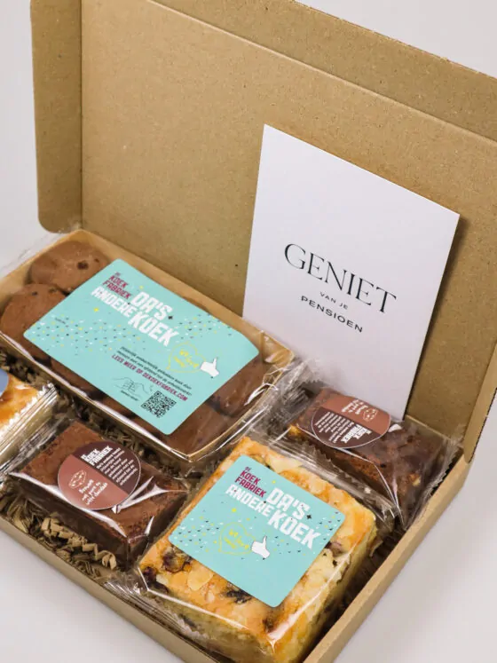 Pensioen cadeau met koek – Geniet van je pensioen