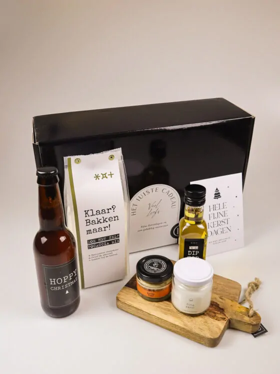Kerst cadeaupakket met bier en focaccia – voor echte genieters