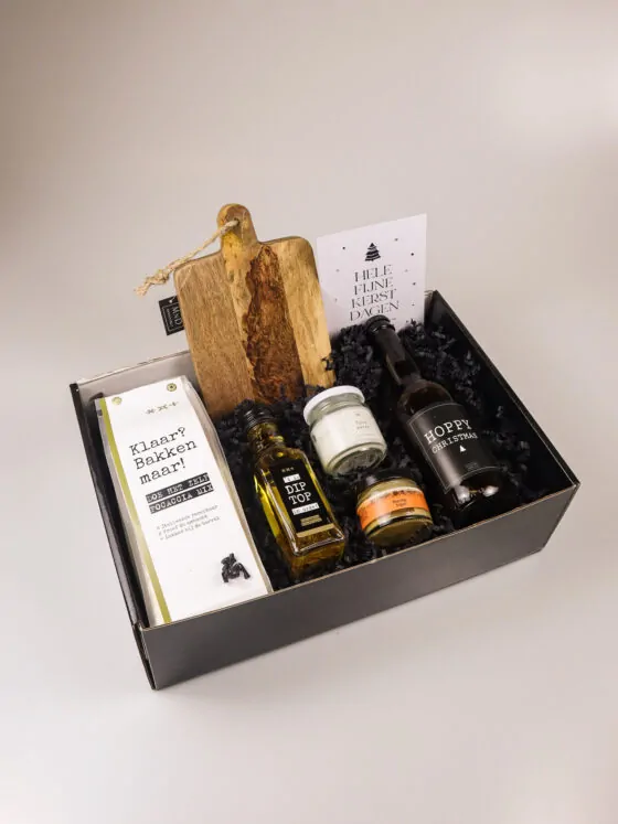 Kerst cadeaupakket met bier en focaccia – voor echte genieters