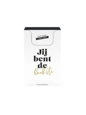 Chocomelk doosje met complimenten – Pick Your Compliment