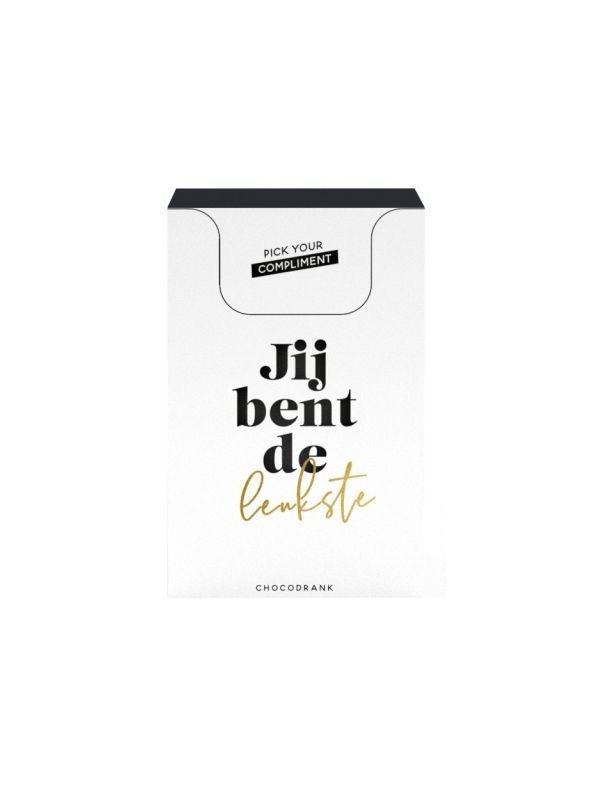 Chocomelk doosje met complimenten – Pick Your Compliment