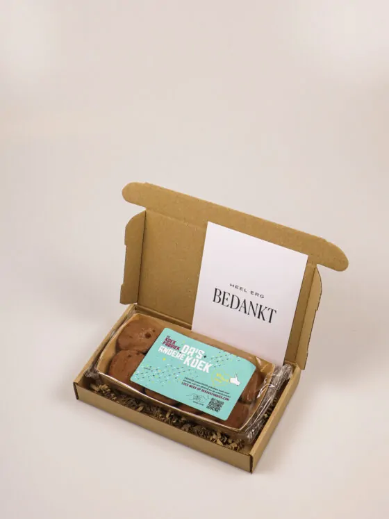 Koekcadeau Heel Erg Bedankt – Chocolate Chip koek van De Koekfabriek