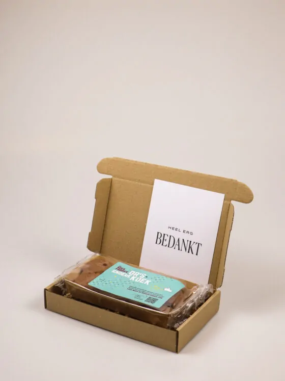 Koekcadeau Heel Erg Bedankt – Chocolate Chip koek van De Koekfabriek