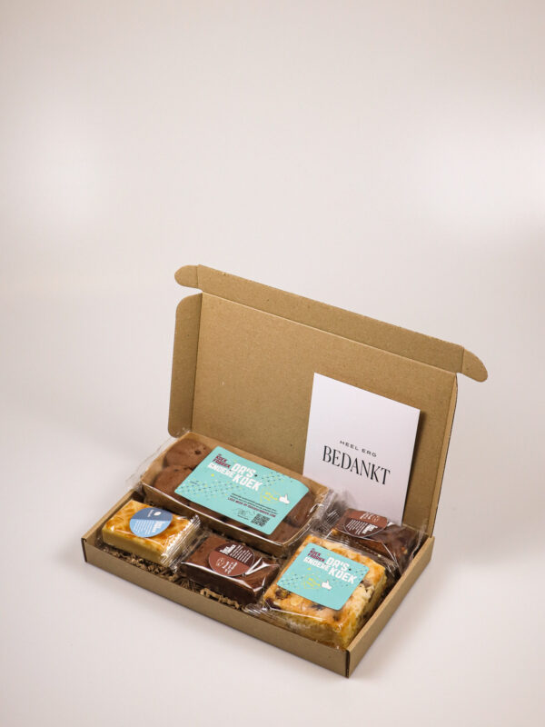 Koekcadeau Heel Erg Bedankt – Mix van 5 koeken van De Koekfabriek