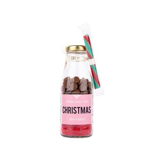 Chocolade diy in een fles - Make your own Christmas chocolates