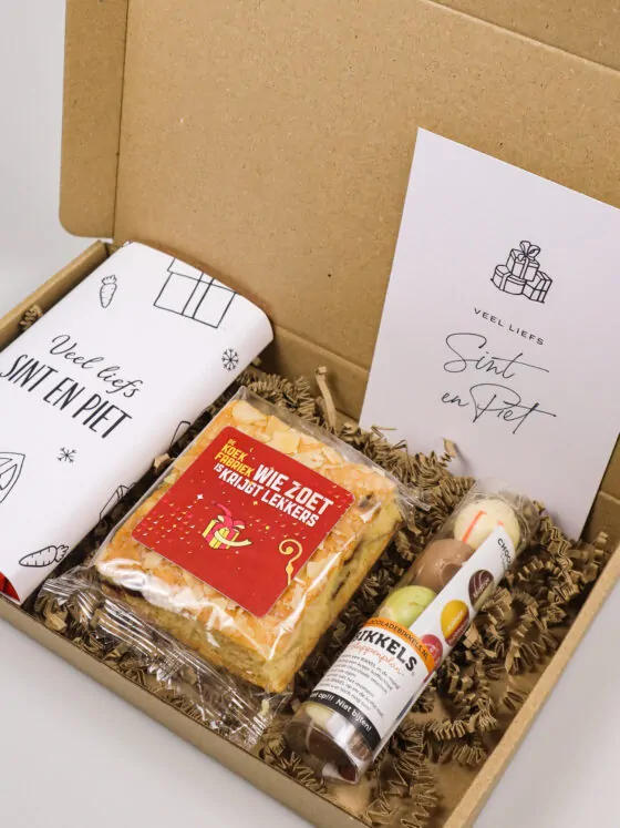 Brievenbuscadeau Sint – Chocolade, Koek & bikkels