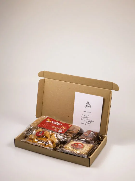 Brievenbuscadeau Sinterklaas – Koekjesbox van De Koekfabriek