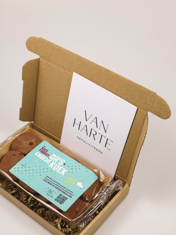 Brievenbus cadeau – Chocolate chip koekjes van De Koekfabriek