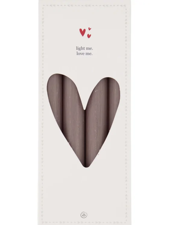 Zusss set van 4 rustieke kaarsen 20cm - Zand