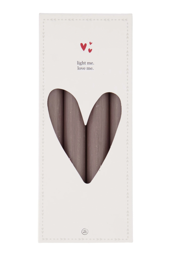 Zusss set van 4 rustieke kaarsen 20cm - Zand