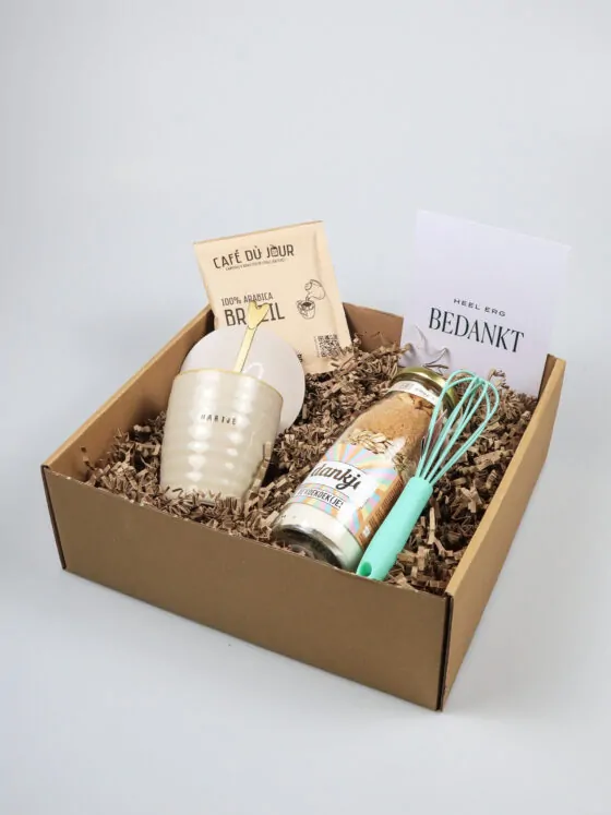 Cadeaupakket Bedankt – origineel en compleet geschenk