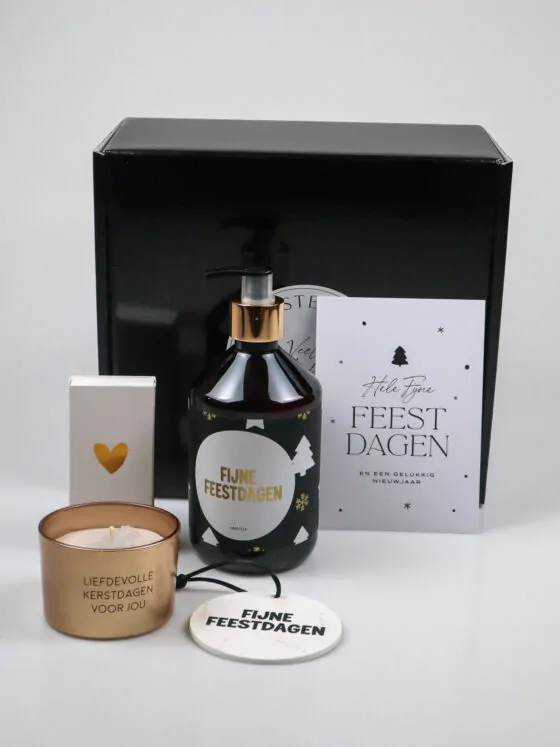 Kerst cadeaupakket – Handzeep, Kaars & Kersthanger