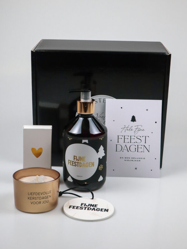 Kerst cadeaupakket – Handzeep, Kaars & Kersthanger