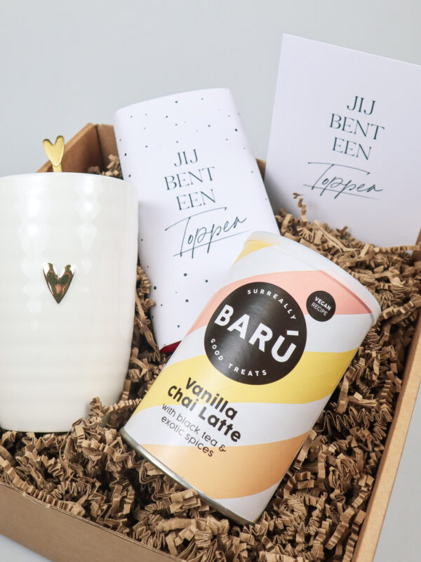Cadeaupakket Jij Bent Een Topper – Met Zusss Mok, Chai & Chocolade