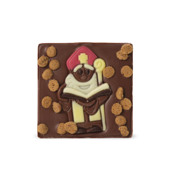 Chocoladereep Chunk Sinterklaas - Melkchocolade met Pepernootjes