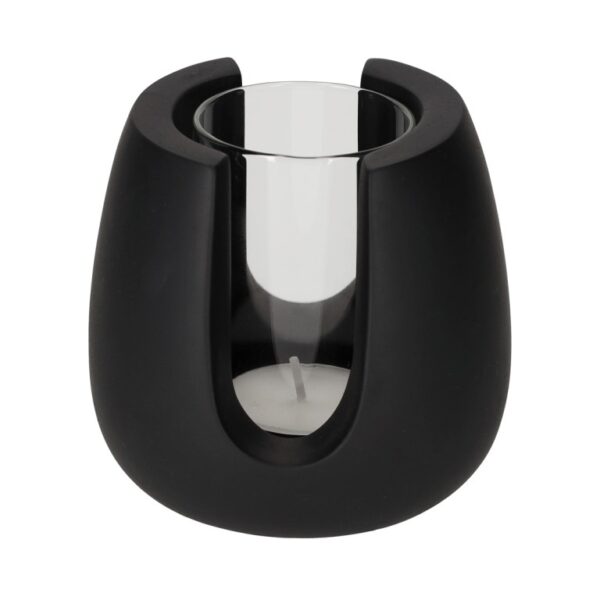 Theelichthouder Tijn Zwart Theelichthouder Tijn Zwart