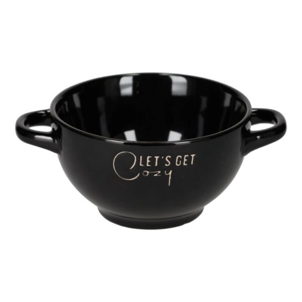 Retro soepkom zwart – Lets get cozy