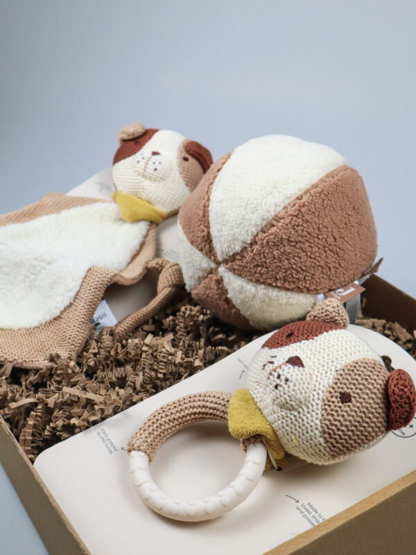 Kraamcadeaupakket hond Mick – lief, zacht en origineel - Jollein Kraamcadeaupakket hond Mick – lief, zacht en origineel - Jollein