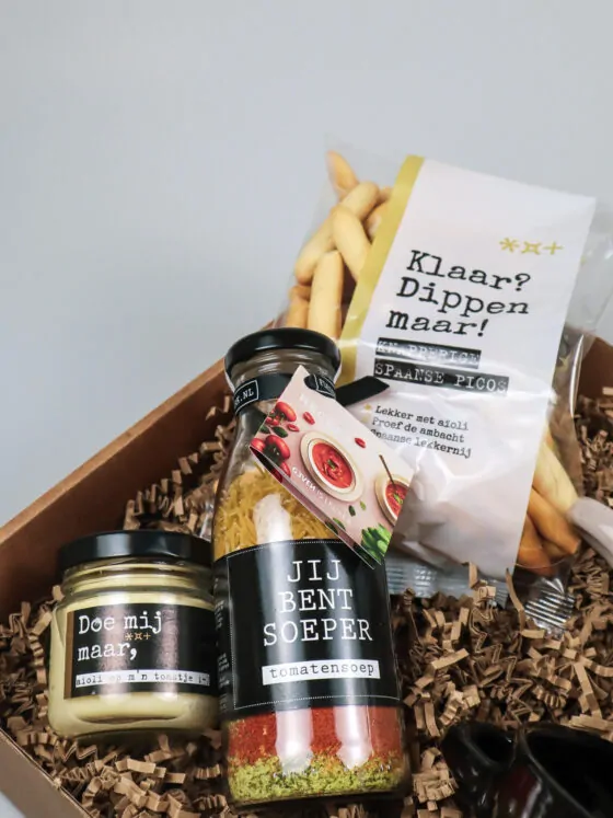 Cadeaupakket comfort food – soep, aioli & 2 soepkommen
