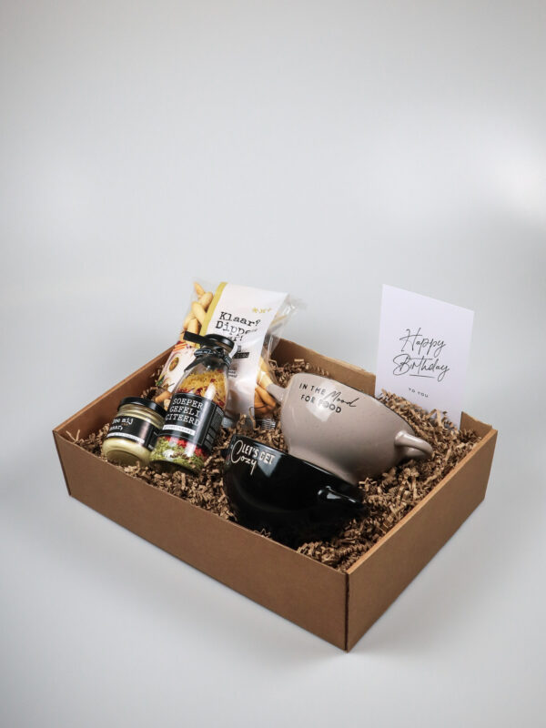 Cadeaupakket gefeliciteerd – soep, aioli & 2 soepkommen cadeau