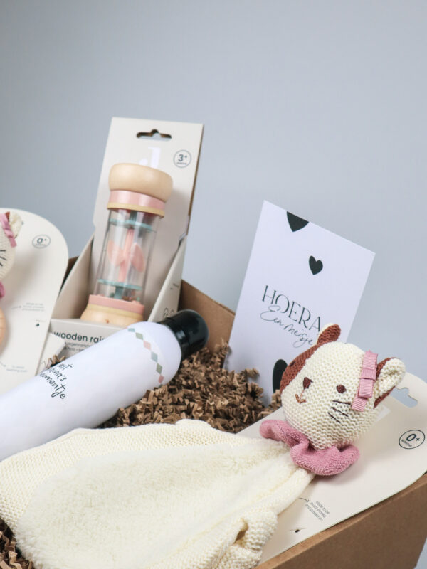 Baby cadeaupakket Jill – lief, roze en verrassend compleet