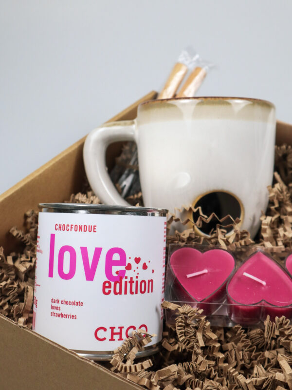 Chocolade Cadeaupakket Love Edition – Fondue & Truffels