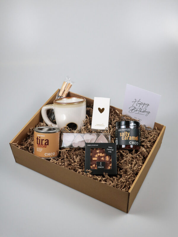 Chocolade Cadeaupakket Tiramisu & Salted Caramel