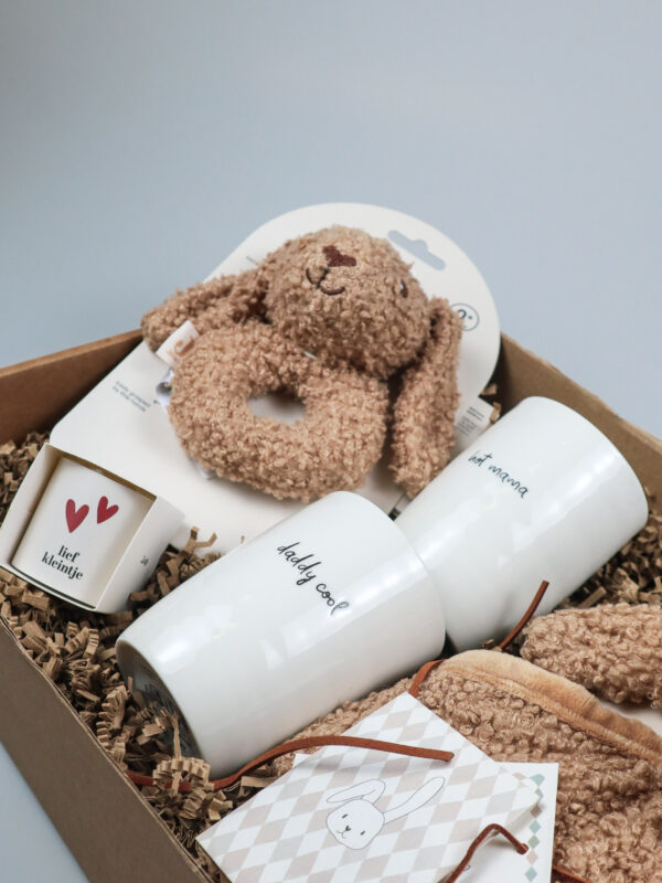 Kraamcadeaupakket Bunny Riverside – voor baby & ouders Kraamcadeaupakket Bunny Riverside – voor baby & ouders