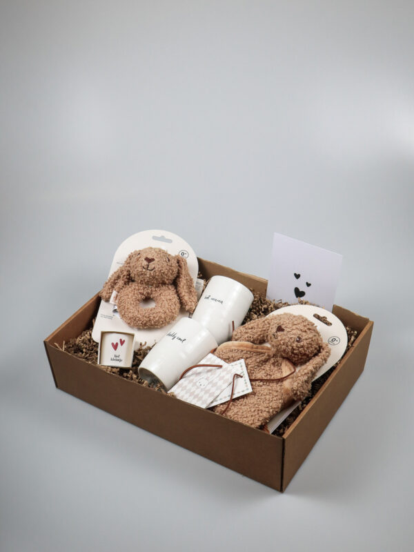Kraamcadeaupakket Bunny Riverside – voor baby & ouders Kraamcadeaupakket Bunny Riverside – voor baby & ouders