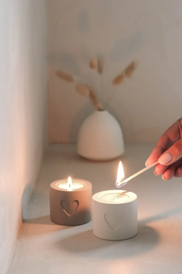 Waxinelichthouder Hilde set van 2 – Leeff