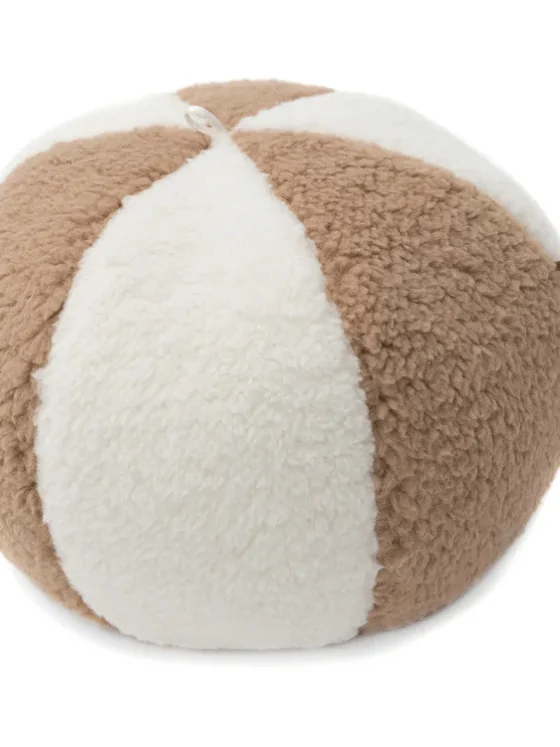 Jollein stoffen speelbal - Ivory/Biscuit