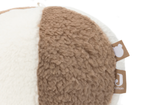 Jollein stoffen speelbal - Ivory/Biscuit