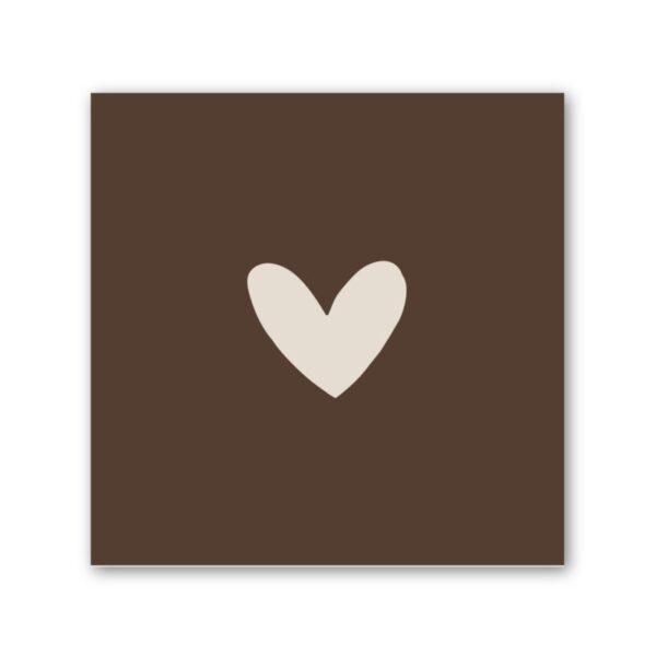 Tegeltje Forex - Retro hart bruin