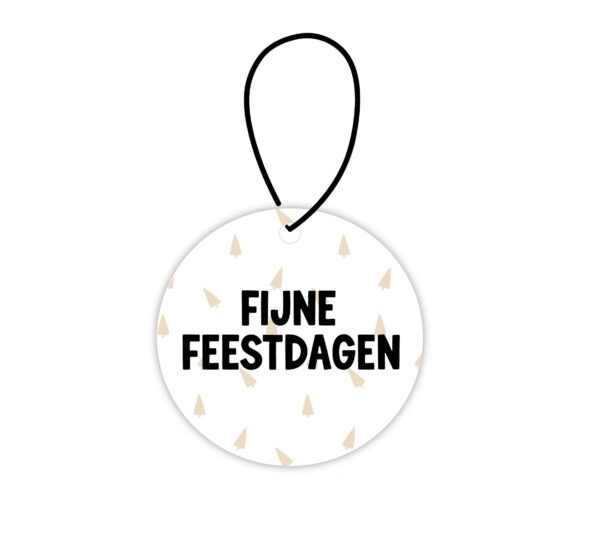 Hanger Fijne Feestdagen – Kersthanger met lusje