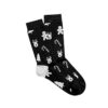Kerstsokken maat 37-41 – Zwart met wit kerstdesign