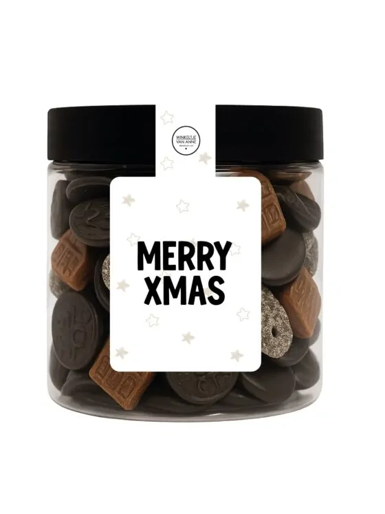 Snoeppotje Merry XMAS – Dropmix Snoeppotje Merry XMAS – Dropmix