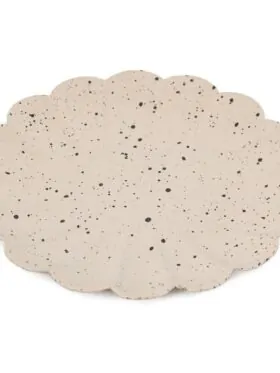 Metalen schaaltje dots - zand