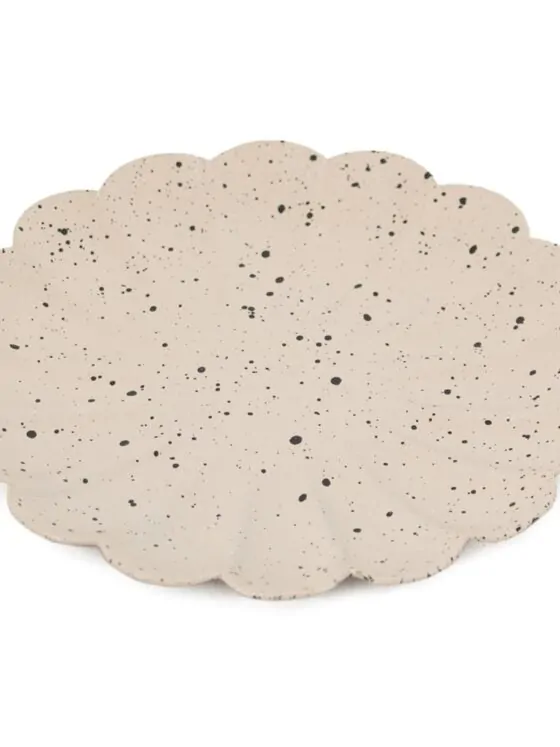 Metalen schaaltje dots - zand Metalen schaaltje dots - zand