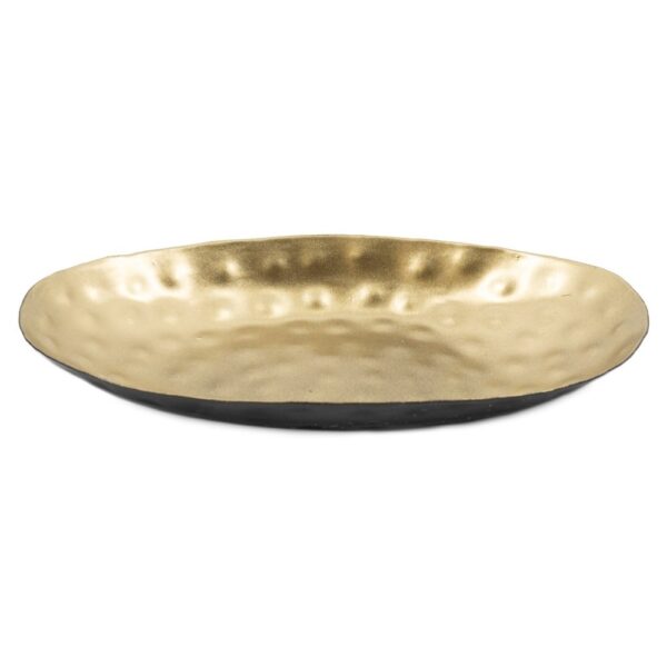Schaal ovaal - Zwart met goud