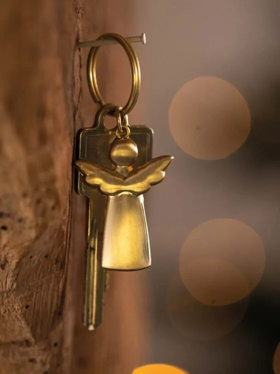 Gouden engel sleutelhanger – Räder