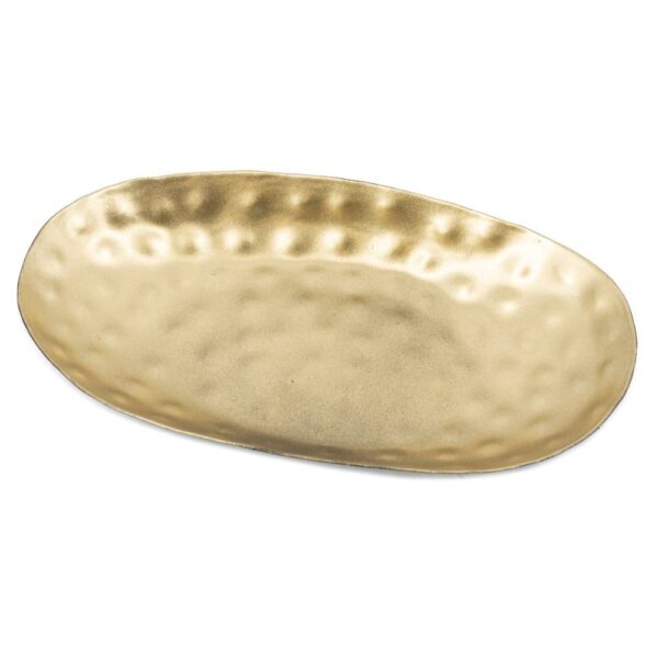 Schaal ovaal - Zwart met goud