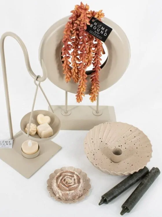 Metalen schaaltje dots - zand