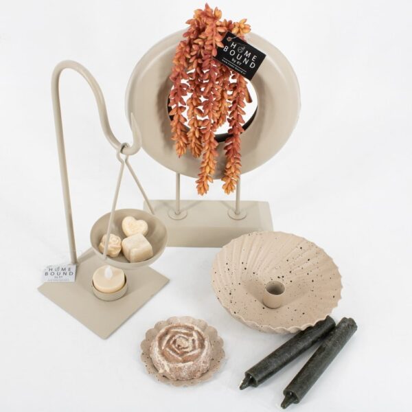 Metalen schaaltje dots - zand